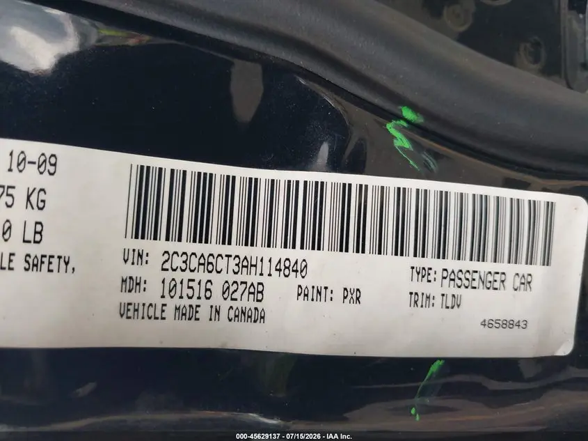 2010 CHRYSLER 300C HEMI