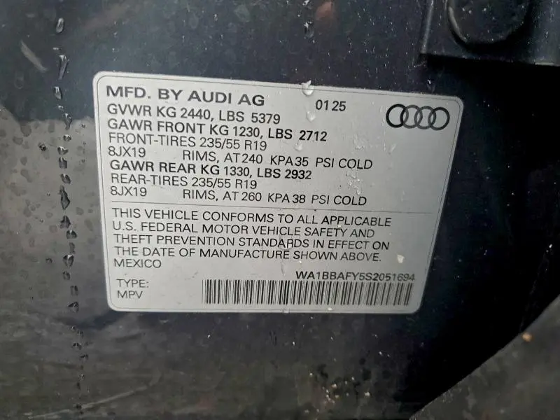 2025 AUDI Q5 PREMIUM PLUS 40  