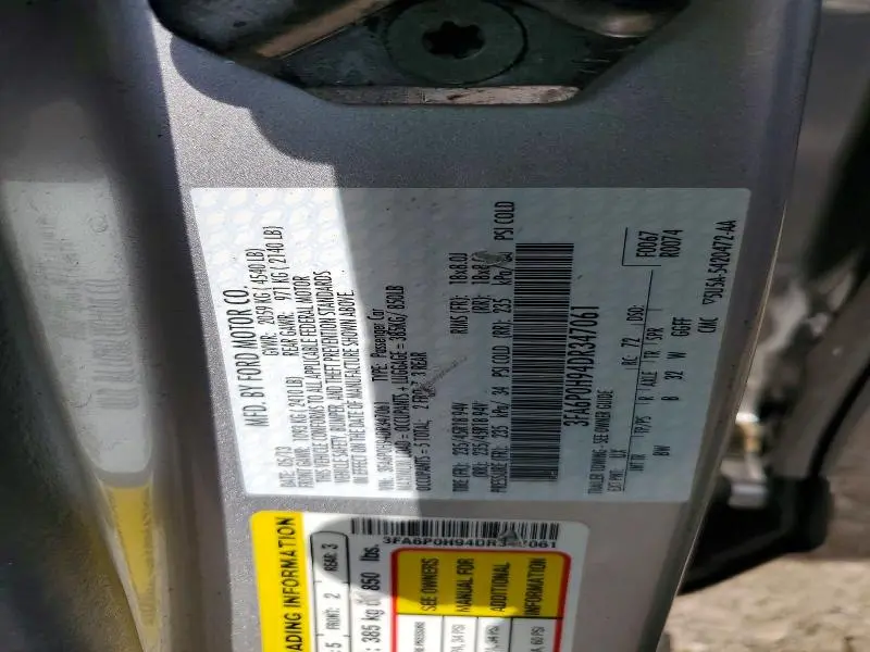 2013 FORD FUSION SE  