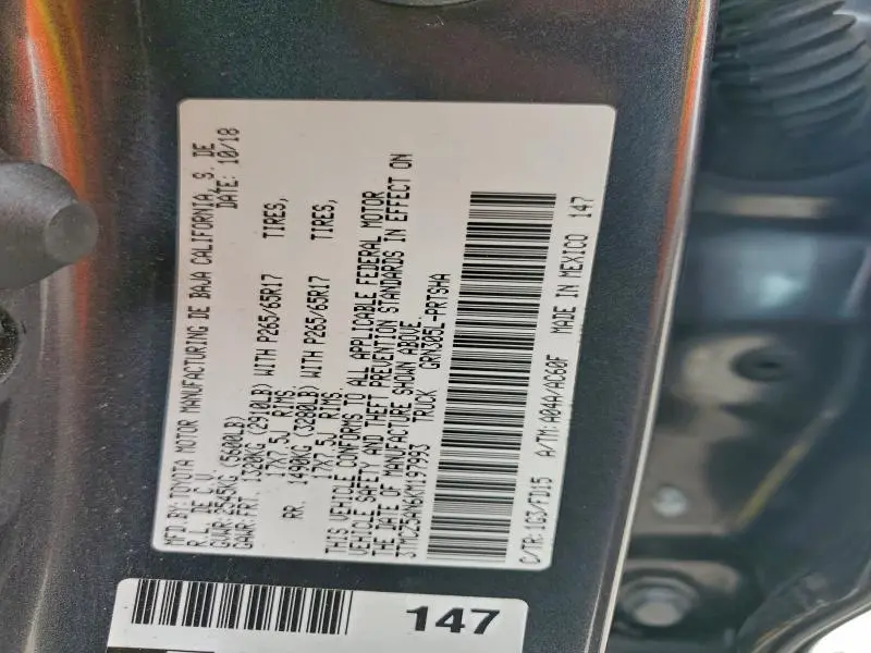 2019 TOYOTA TACOMA DOUBLE CAB  