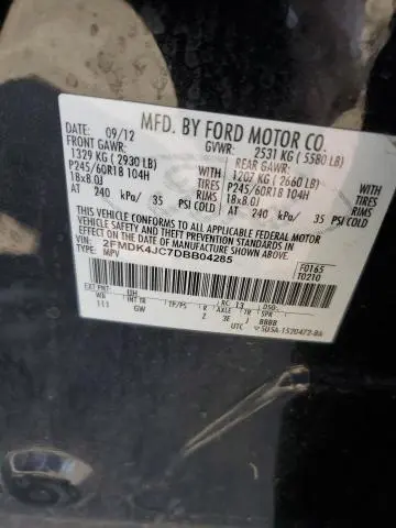 2013 FORD EDGE SEL  