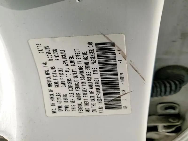 2013 HONDA ACCORD EXL  