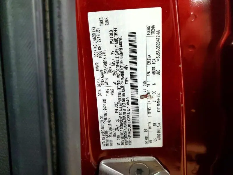 2014 FORD ESCAPE TITANIUM  