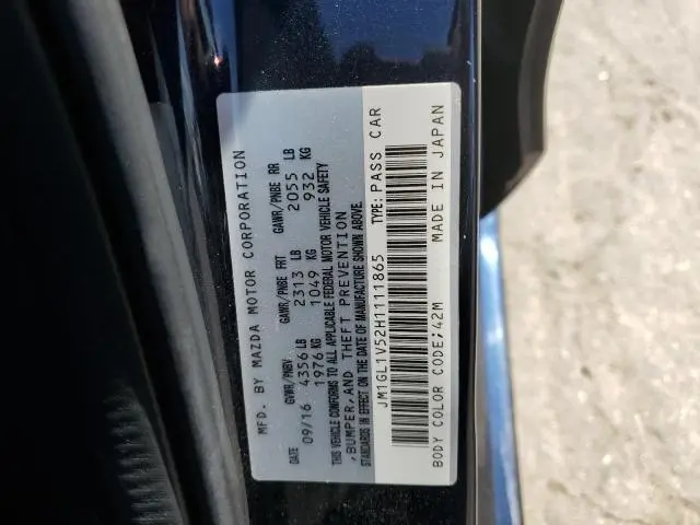 2017 MAZDA 6 TOURING  