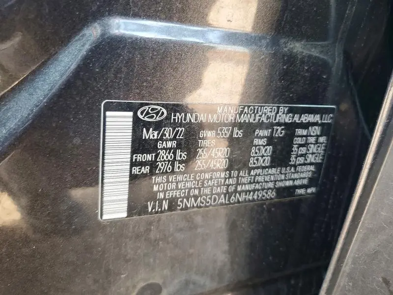 2022 HYUNDAI SANTA FE CALLIGRAPHY  