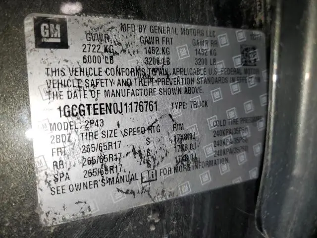 2018 CHEVROLET COLORADO ZR2  