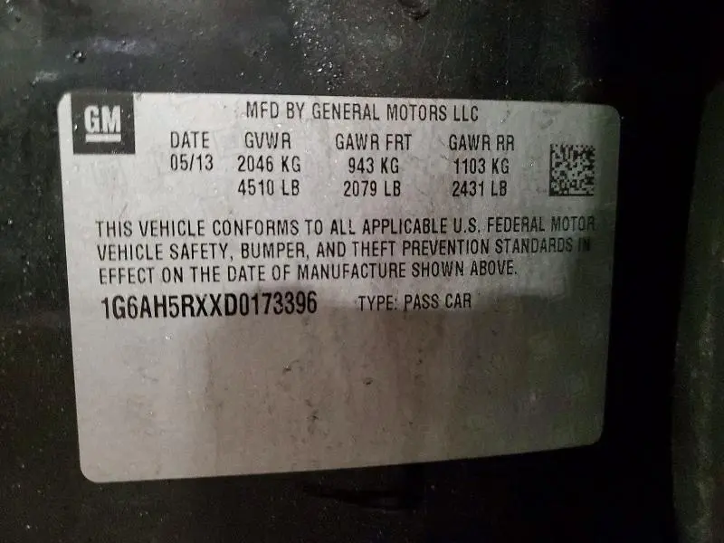 2013 CADILLAC ATS LUXURY  