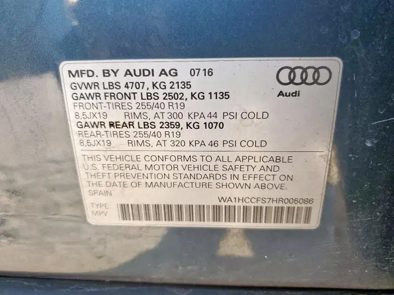 2017 AUDI Q3 PREMIUM PLUS  