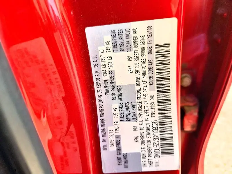 2016 SCION IA BASE  