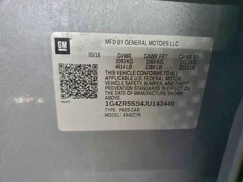 2018 BUICK LACROSSE PREMIUM  