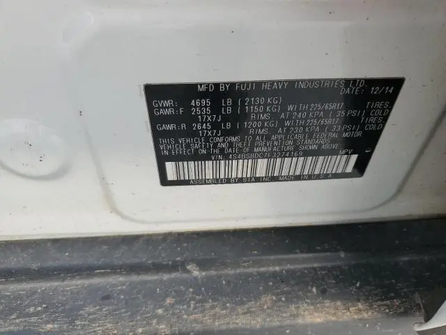 2015 SUBARU OUTBACK 2.5I PREMIUM  