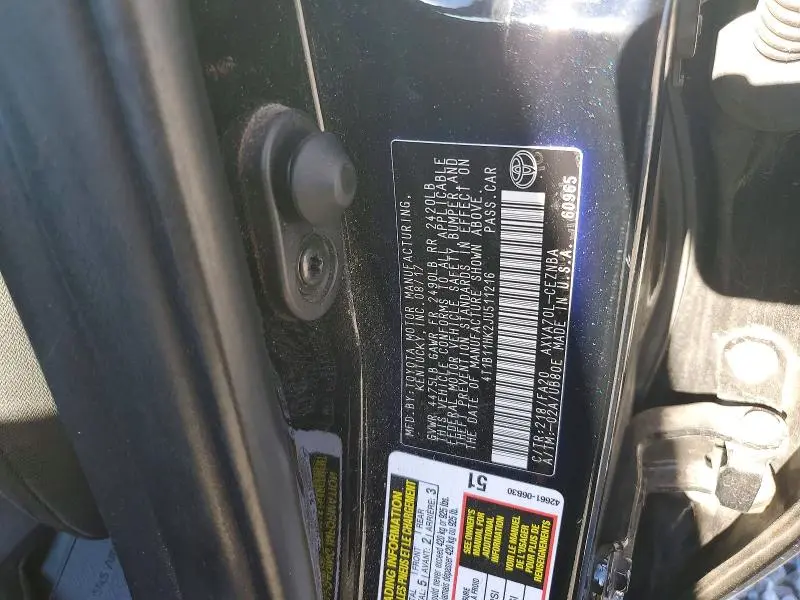2018 TOYOTA CAMRY LE  