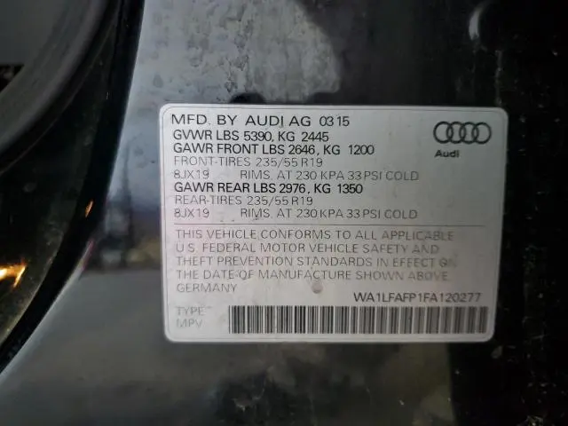 2015 AUDI Q5 PREMIUM PLUS  