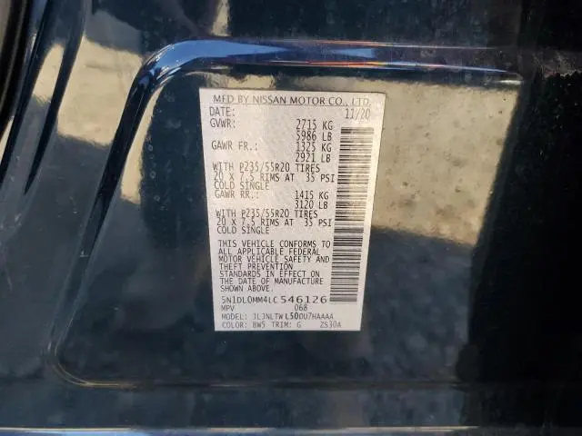 2020 INFINITI QX60 LUXE  