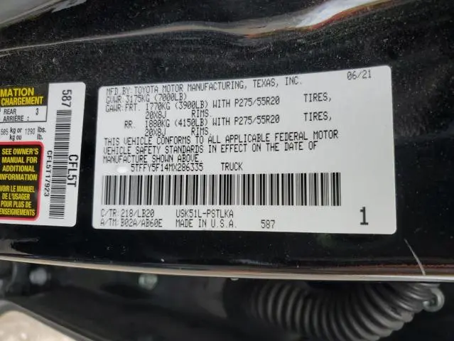2021 TOYOTA TUNDRA CREWMAX LIMITED  