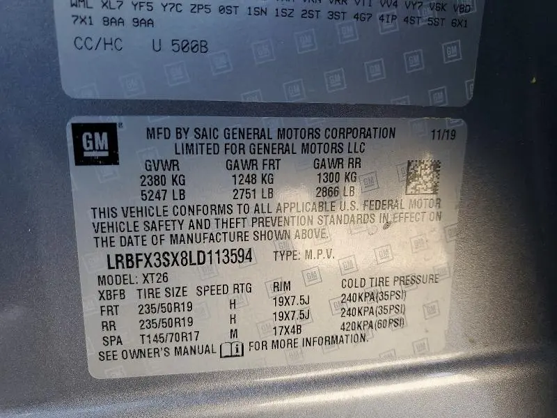 2020 BUICK ENVISION PREMIUM  