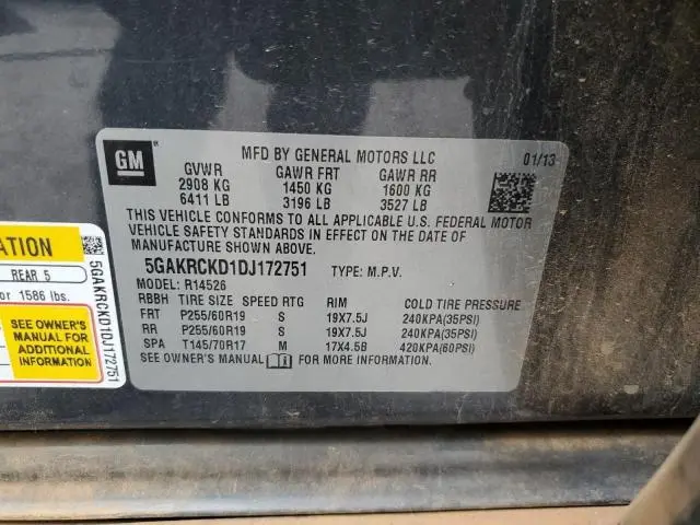2013 BUICK ENCLAVE   