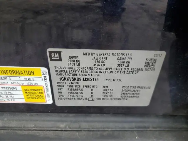 2017 GMC ACADIA LIMITED SLT-2