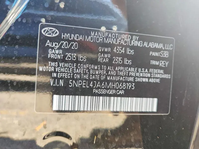 2021 HYUNDAI SONATA SEL  