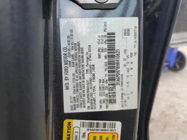 2017 FORD FUSION SE  