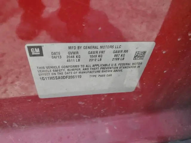2013 CHEVROLET MALIBU LTZ  