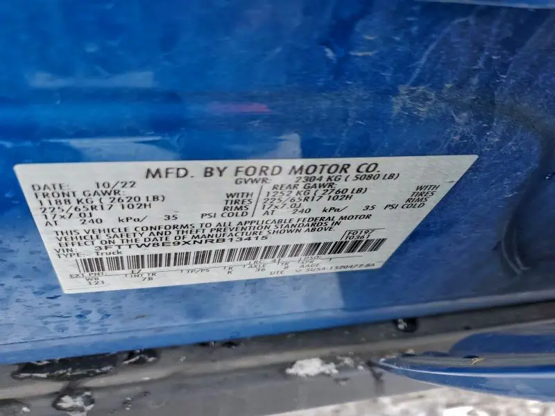 2022 FORD MAVERICK XL  