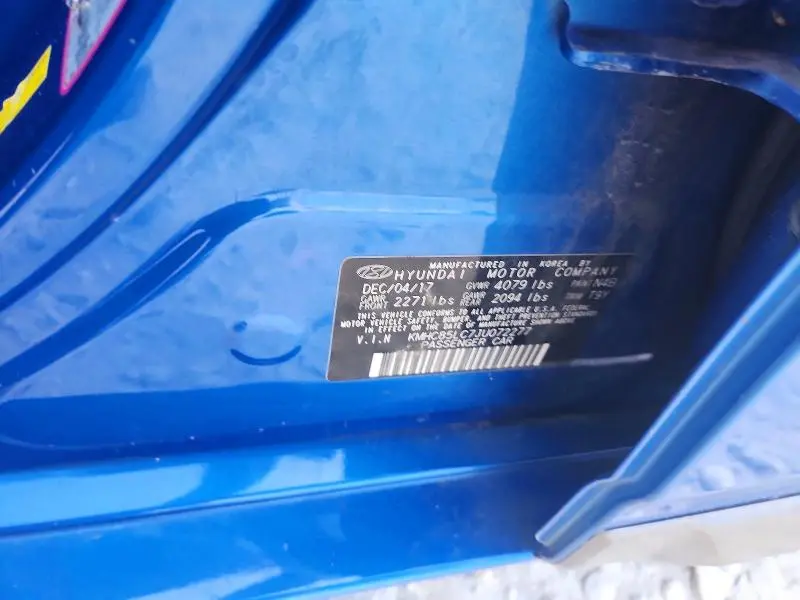2018 HYUNDAI IONIQ LIMITED  