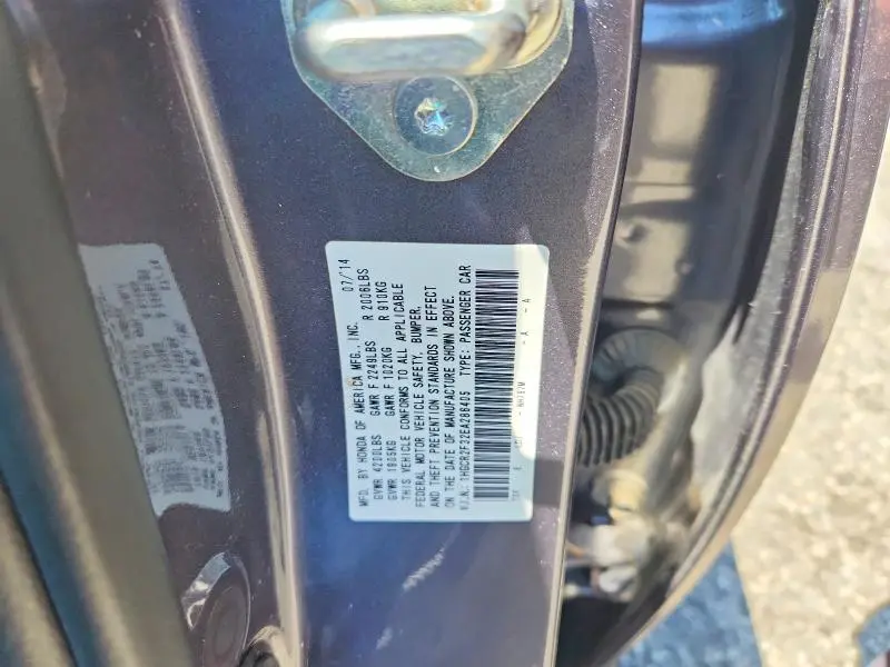 2014 HONDA ACCORD LX  