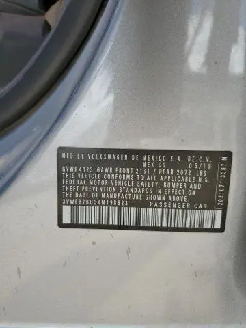2019 VOLKSWAGEN JETTA SEL  
