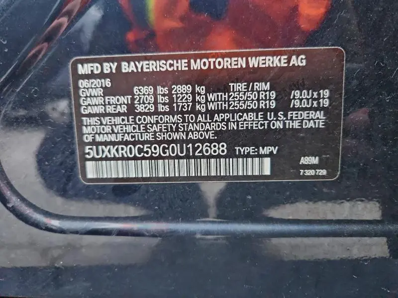 2016 BMW X5 XDRIVE35I  