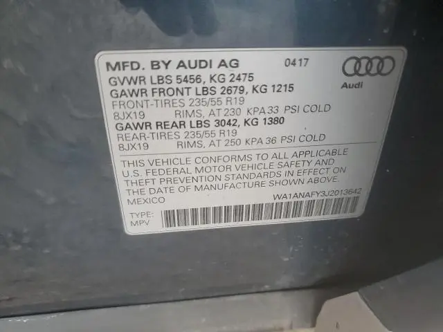 2018 AUDI Q5 PREMIUM  