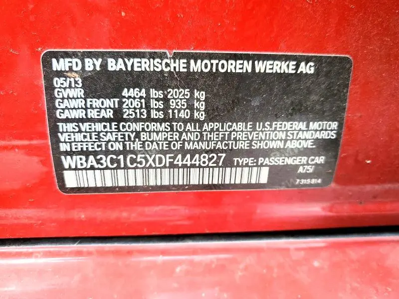 2013 BMW 328 I SULEV  