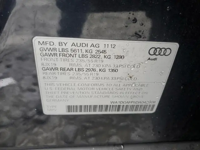 2013 AUDI Q5 PREMIUM PLUS
