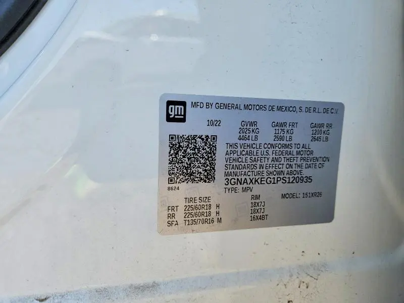 2023 CHEVROLET EQUINOX LT  
