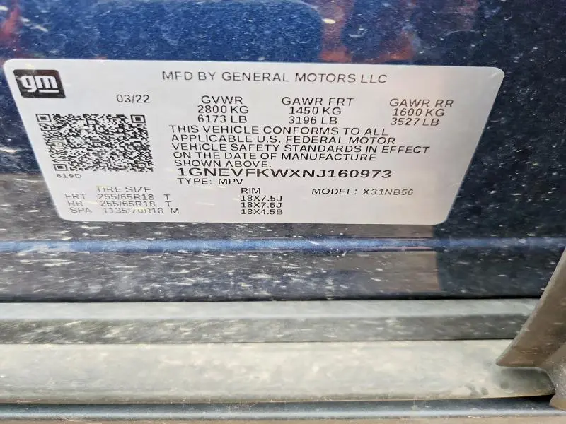 2022 CHEVROLET TRAVERSE LS  