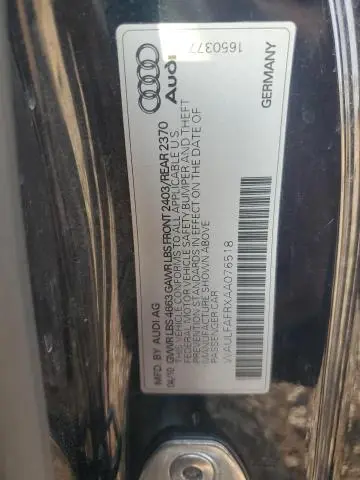 2010 AUDI A5 PREMIUM PLUS  