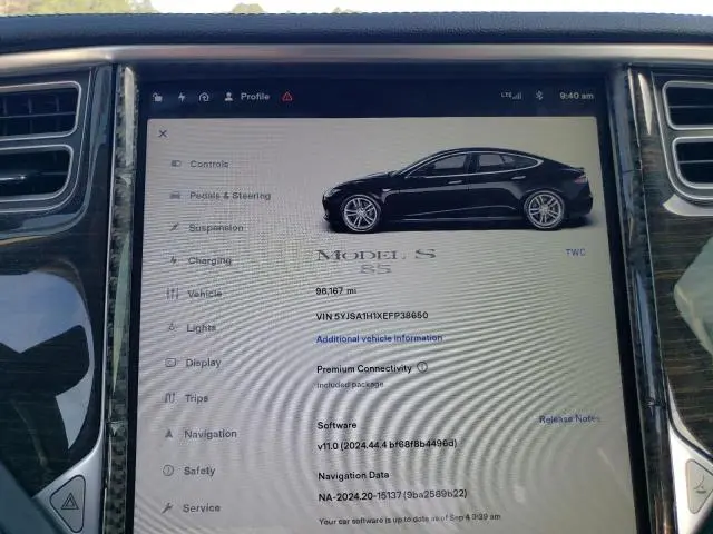 2014 TESLA MODEL S   