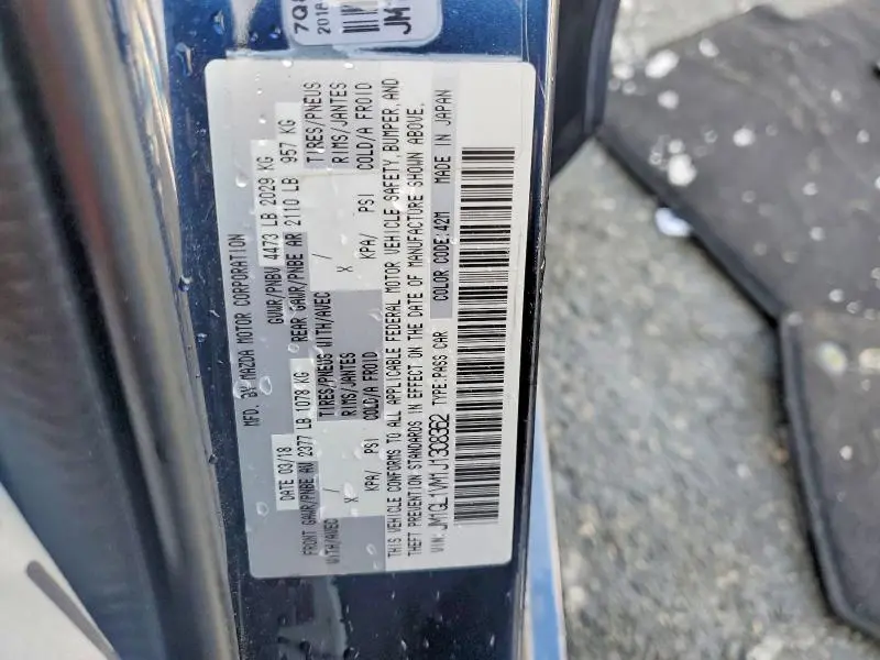 2018 MAZDA 6 TOURING  