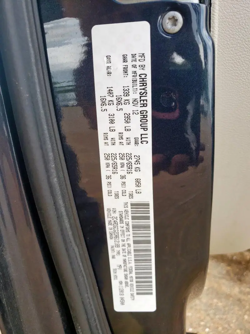 2013 DODGE GRAND CARAVAN SXT  