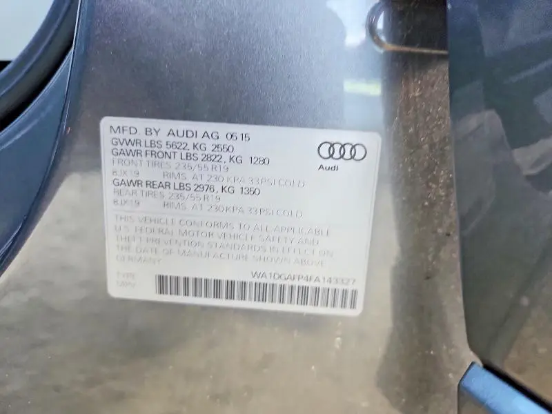 2015 AUDI Q5 PREMIUM PLUS  