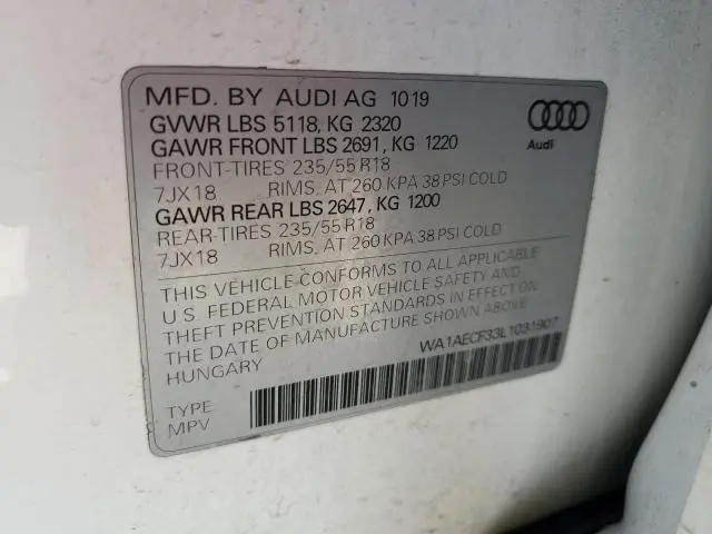2020 AUDI Q3 PREMIUM  