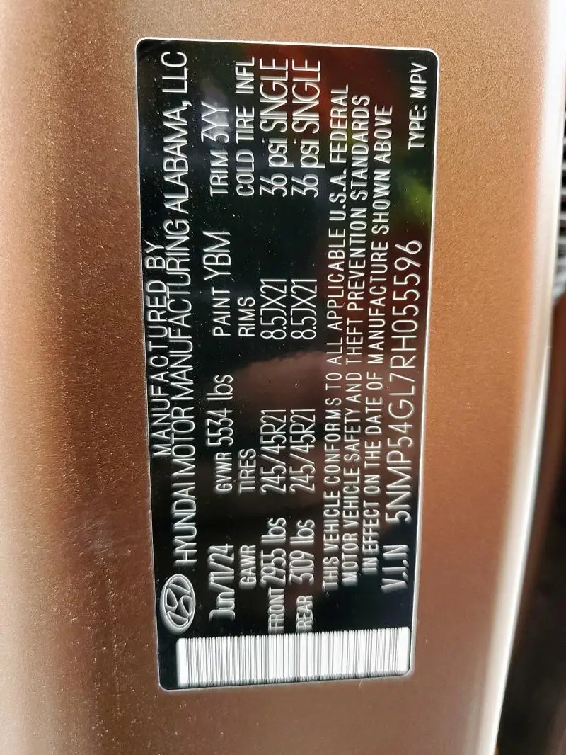 2024 HYUNDAI SANTA FE CALLIGRAPHY  