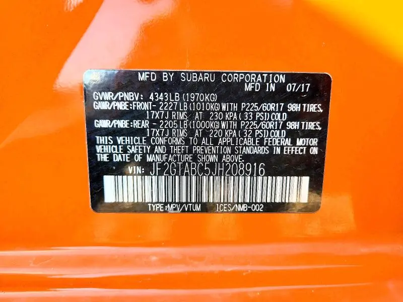 2018 SUBARU CROSSTREK PREMIUM  