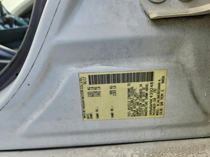 2017 NISSAN MAXIMA 3.5 SR  