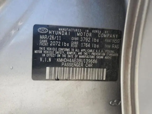 2011 HYUNDAI ELANTRA GLS  