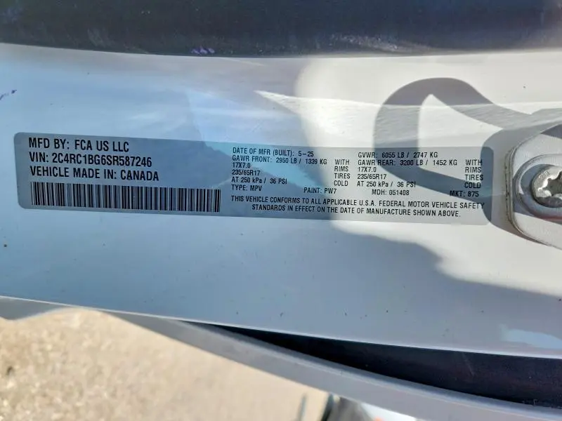 2025 CHRYSLER PACIFICA SELECT  