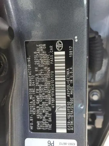 2012 TOYOTA CAMRY BASE  