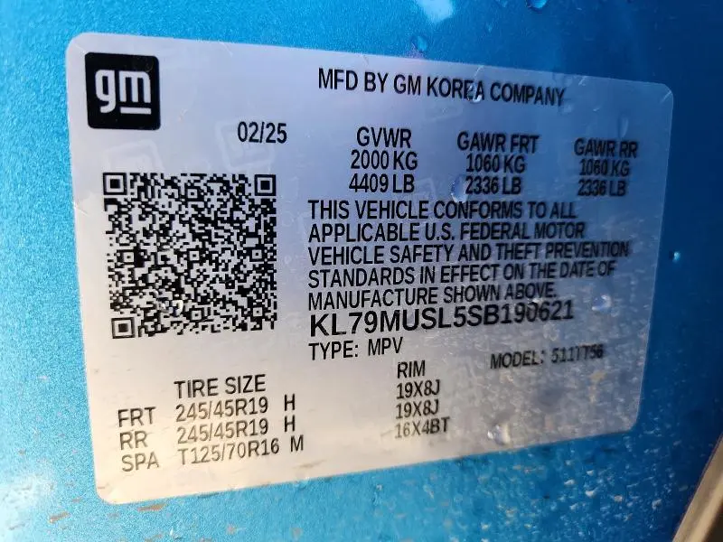 2025 CHEVROLET TRAILBLAZER RS  