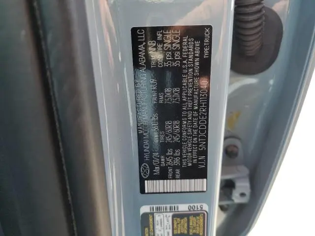 2024 HYUNDAI SANTA CRUZ SEL  