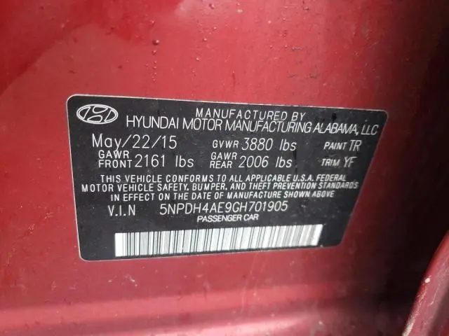 2016 HYUNDAI ELANTRA SE